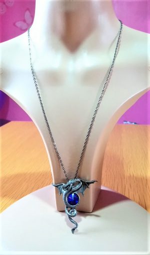 Alchemy dragon and jewel necklace (unisex)