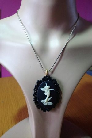 Gothic Lolita fantasy cameo necklace