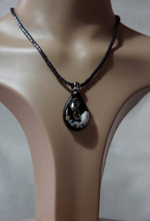Real seahorse pendant necklace