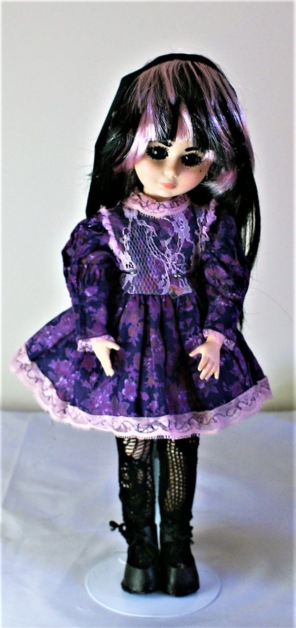 Purple and lace Lolita floral dress