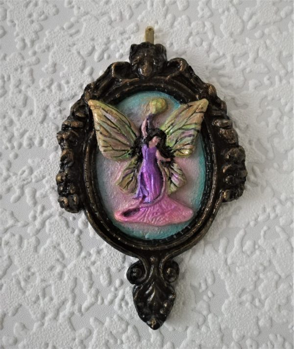 Gothic fairy 3D cameo wall plaque